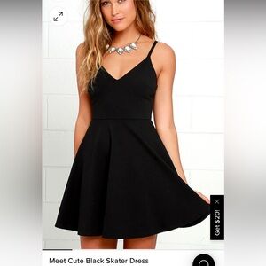 Lulus Little black skater dress